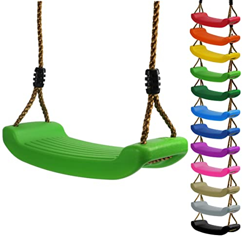Kinderschaukel Brettschaukel stabil Schaukelsitz aus Kunststoff für Spielturm (Hellgrün)