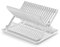 AC - Escurridor de Platos con Bandeja, Drena al Fregadero, Fabricado en Plástico, Bandeja para el Agua, Ideal para la organización y Limpieza - 33 x 37 x 21 cm - Color Blanco