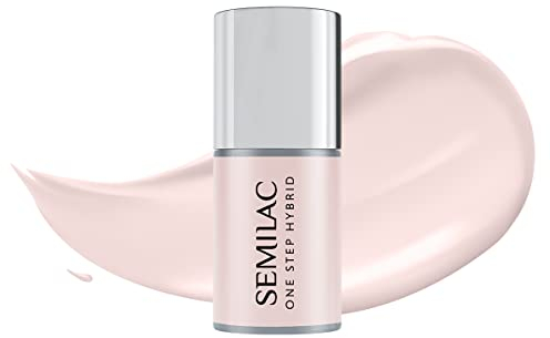 Semilac Vernis à ongles gels semi-permanents UV S255 Semilac One Step Hybrid 3in1 Écru 5 ml Innovativ UV LED Vernis de couleur Nail Polish