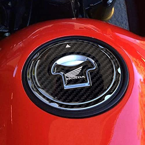 labelbike - Offiziell lizenzierter Honda Aufkleber, Dekoration und Schutz aus 3D-Gelharz Motorrad Tankdeckel ohne Löcher - weißes Honda-Logo