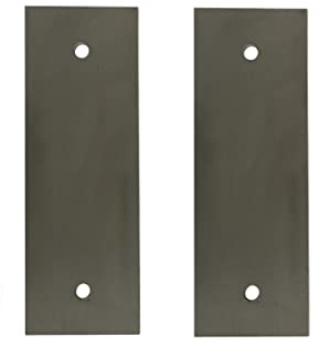 Verbindungsplatten, Distanzplatte für Quadratrohrschelle u. Rechteckrohrschelle 2 Stück (Edelstahl V2A, Verbindungsplatte für Schelle 40x60mm)