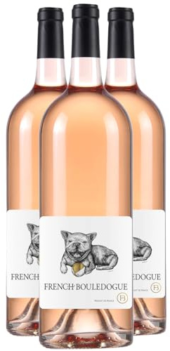 French Bouledogue Pays d'Oc MAGNUM Roséwein 2020 - g.g.A. - Languedoc - Roussillon Frankreich - Rebsorte Grenache, Cinsault - 3x150cl