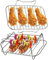 SPARES2GO Grill Shelf Racks Compatible with Salter EK4548 EK4750 EK5196 Air Fryer (+ 4 Skewers)