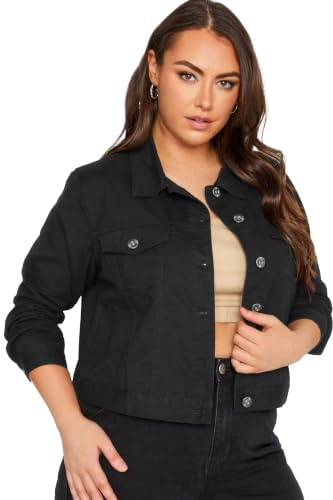 Yours Curve Denim Jacket - Women's - Plus Size Curve