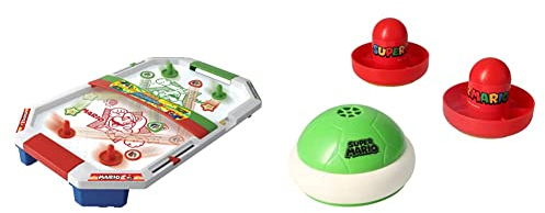 EPOCH Games 7415 Super Mario Air Hockey - Party Spiel Actionspiel Geschicklichkeitsspiel Bunt & 7397 Super Mario Hover Shell Strike - Party Spiel Actionspiel Geschicklichkeitsspiel, Bunt