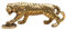 MagiDeal Messing Tiger Statue Skulptur Mini Figur Home Decor Geschenk Tisch Büro chinesischen Stil antike Schreibtisch Dekoration Tier Ornament