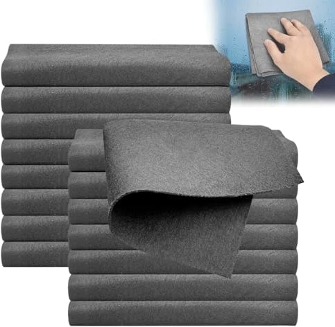 SLTAXAR Paño de Limpieza Mágico 30x30cm, 16 PCS Paños de Microfibra para Limpieza, Bayetas de Limpieza de Microfibra sin Rayas Reutilizables, Trapo Mágico para Limpiar Cristales para Ventana, Coche