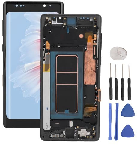Reemplazo de Pantalla OLED para Note 9, Montaje de Digitalizador de Pantalla Táctil con Marco y Herramienta, Kits de Reparación de Pantalla Táctil, con Función de Huella