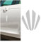 CGEAMDY 4 Stück Auto Türkantenschutz Aufkleber, Auto Stoßstange Guard Anti-Scratch Protector Trim Aufkleber, Auto-Stoßstangenstreifen, Universal Für Auto-SUV(Silber)