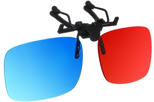 UPKOCH 3stücke Rot Blau Clip Für Brillen Stereo Clip Für Filme Und Spiele Geeignet Für Kurzsichtige Ohne Glasrahmen Zubehör Für Intensives Seherlebnis