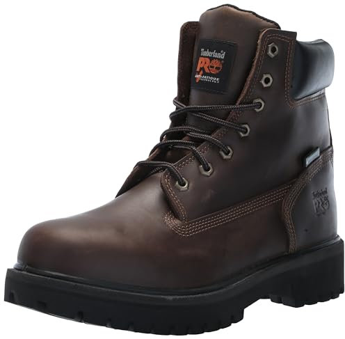 Timberland PRO Direct Attach - Stivali da lavoro industriali, impermeabili, da uomo, con punta morbida, isolati, 15,2 cm, Marrone, 13 Wide