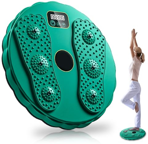 Twist Waist Disc mit Zähler, Twisting Fitness Taillentwister, Twist Waist Disc Board, Twist Board Abnehmen Geräte, Drehscheibe Balanceboard Twist Board Bauchtrainer für Fußmassage und Taille Übung