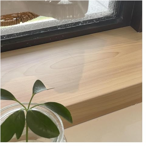 Fensterbank Fenstersimsschutz/Abdeckung in Sondergröße, dekorative Fensterbankplatte in Holzoptik, 4 Zoll, 6 Zoll, 8 Zoll, 10 Zoll breit, 30 Zoll, 40 Zoll, 50 Zoll, 60 Zoll, 70 Zoll, 80 Zoll, 90 Zoll