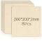 Agoer Basswood Sheets 2mm,8Pcs Unfinished Plywood Sheets 200 × 200mm Blank Natural Wooden Squares with Smooth Surfaces,Craft Wood Board for Crafts Projects,Painting,Coasters, Laser Engraving Carvin