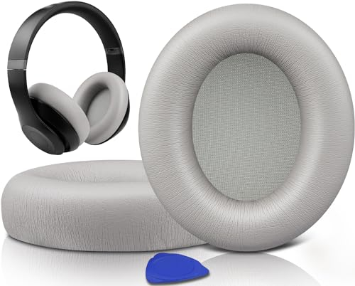 SOULWIT Replacement Earpads for Beats Studio Pro Wireless Noise Cancelling Headphones, Cushions Ear Pads with Soft Protein Leather, Noise Isolation Foam - Sandstone