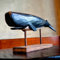 BEAULEMNA Wal-Modell aus Holz mit Ständer, niedliche Walstatue, dekorative Wal-Skulptur, Strandküstenmotive, Ornamente für Zuhause, Büro, Regal, Decktop, Küche, Kinderzimmer, Geschenk für