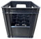 Bottle Crate Plastic - Holds 12 x1 Litre Bottles, suitable for wine, milk - Black