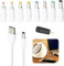5V 2A DC Power Cord Replacement Charger with 9 Adapter Connectors, White Universal Power Adapter 5v Power Supply USB to DC Plug Cable for Lamps Speakers LED Lights Display and More Devices