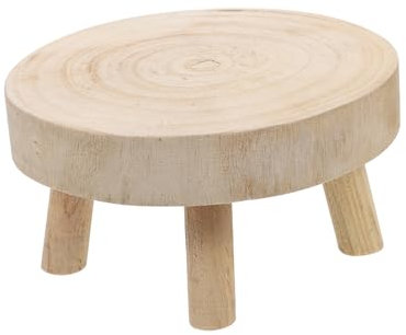 MOBUTOFU Blumentopfständer Aus Massivem Holz Stabile Blumenständer Basis Für Große Blumentöpfe Draußen Dekorativer Quadratischer Pflanzenhocker Für Wohnzimmer Und Garten Kleines Holztablett