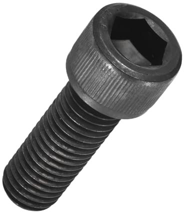 Kozelo 4pcs Socket Head Cap Screws - [M20-2.5x40mm] Alloy Steel Fully Threaded Black Oxide Grade 12.9 Internal Hex Screw for 3D Printer Furniture Industrial Use, Black