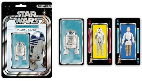 AQUARIUS Star Wars R2D2 Premium Spielkarten – R2D2 Themed Deck of Cards for Your Favorite Card Games - Officially Licensed Star Wars Merchandise & Collectibles