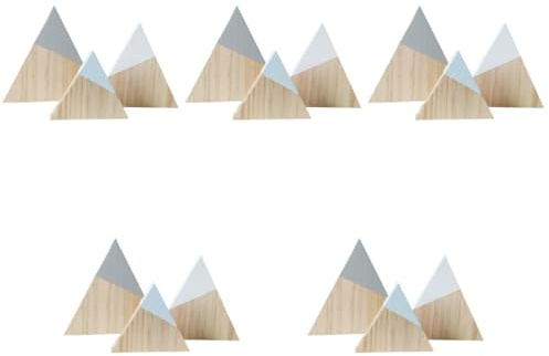 MAGICLULU 5 Juegos Adornos De Madera De Montaña Cartel De Bienvenida Intercambiable Señales Casa Bandejas Estantes para Pared Decoración Lámina Pegatinas Exterior Puerta 3 Piezas * 5