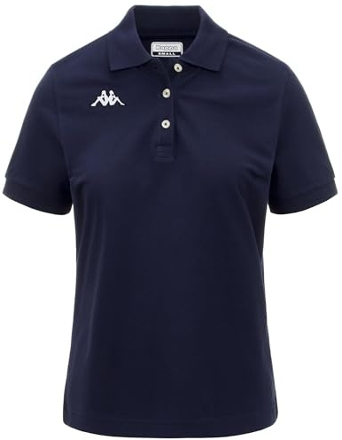 Kappa - Polo, Donna, Blu, Cotone, Sportstyle, Logo Sharas WSS, Taglia: L