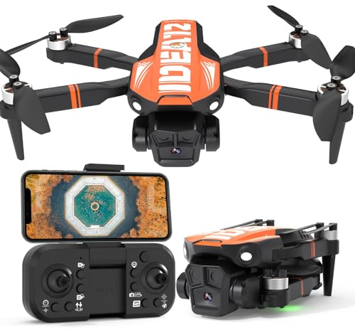 LE-IDEA GPS Drone con Cámara 4K para Adultos, Drones Profesionales Transmisión WiFi 5G, Retorno Inteligente a Base GPS Modo de 3 Velocidades, RC Quadcopter con Motor Sin Escobillas para Principiantes