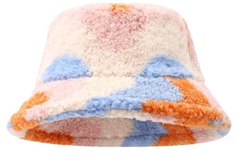 YAMEE Wintermütze Damen Bucket Hat Winter,Fischerhut für Frauen Warme Mode,Winter Hut Damen Verstellbarer
