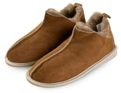 Merino Wool VENTE ! CANDY Pantoufles en peau de mouton Pantoufles en laine de châtaignier. Véritables pantoufles parfait pour le cadeau. Chaussons pour les bottines, Chaussons pour femme (39 EU)