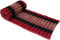GURU SHOP Rollbare Thaimatte, Bodenmatte mit Kapokfüllung - Rot/schwarz, 4x55x180 cm