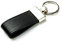 DELMON VARONE - Personalisierbarer Schlüsselanhänger Premium Manhattan Leder schwarz - Schlüsselband mit individueller Gravur - Schlüssel Lederanhänger Geschenk-Idee für Deine Liebsten personalisiert