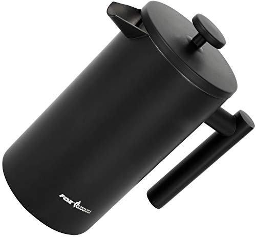 Fox Cookware Thermal Coffee Tea press - Kaffeekanne für Angler, Kanne für Kaffee und Tee, Thermoskanne zum Angeln, Kaffeepresse