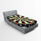 ABAKUHAUS Sport Spannbetttuch, Dart Board Lifestyle, Soft Dekorativer Stoff Bettwäsche Rund-um Elastischer Gummizug, 90 x 200 cm, Vermilion Grün Schwarz