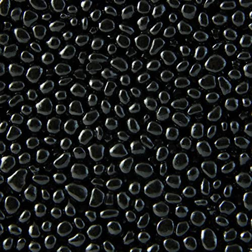 Terralith Glassteinteppich Vetro Komplett-Set für 1qm - Körnung: fein - 1-4mm mit Bindemittel - für außen - Balkon, Terasse, Treppen & Wege – in schwarz (Nero)