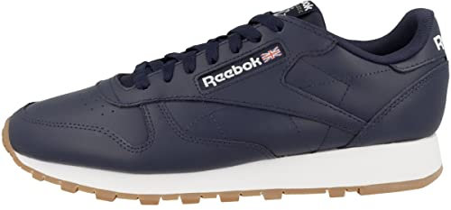 Reebok Classic Leather, Scarpe da ginnastica Unisex - Adulto, VECNAV/FTWWHT/RBKG03, 41 EU