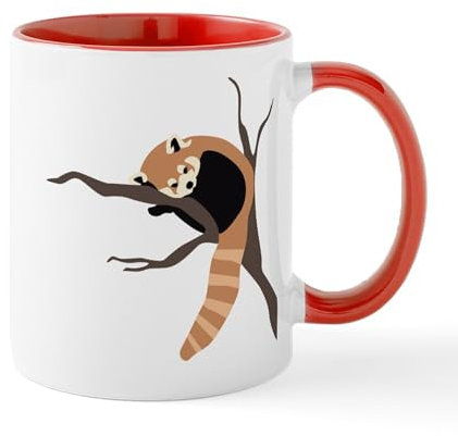 CafePress Sleepy Red Panda Mug 11 oz (325 ml) Ceramic Coffee Mug