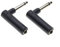 Keple Adattatore da jack mono da 6,35 mm a presa mono da 6,35 mm a 90 gradi per chitarra, AMP, altoparlanti Confezione da 2