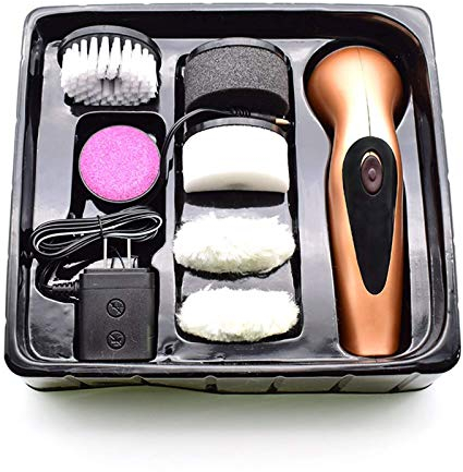 Cireuse à chaussures électrique, kit de cirage de chaussures électrique, nettoyeur de poussière, ensemble de cirage à chaussures électrique portable, lave-chaussures, pour chaussures en cuir pour