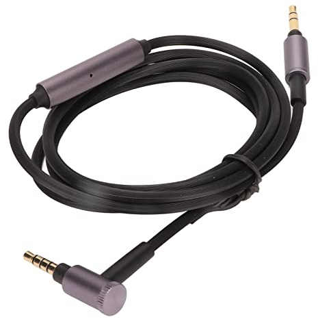 Cable de Actualización de Audio de Repuesto, Cable de Auriculares de 3,5 Mm a 3,5 Mm con Micrófono para WH-1000XM4/XM3/XM2 MDR-1A, para Hesh 3/2, etc.