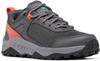 Columbia Trailstorm Ascend Wp, Zapatillas de Senderismo Mujer, Dark Grey Red Coral, 36 EU