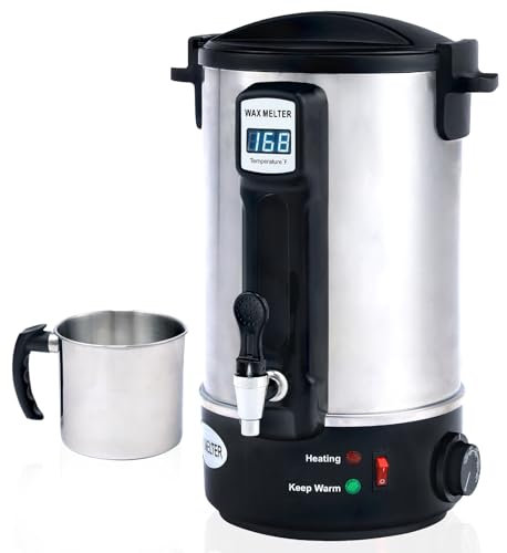 TCFUNDY Candle Making Wax Melting Pot, Electric Non-Stick Candle Wax Melter Pot, DIY Candle Making Kit for Adults, Soy Wax and Beeswax Candle Maker