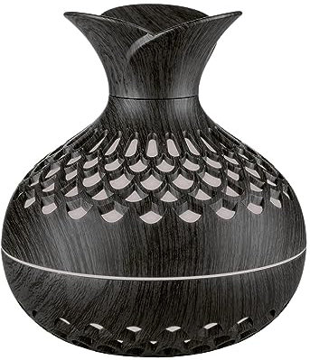 LOVIVER Holzmaserung Vase Luftbefeuchter Luftbefeuchter Kompakt Mehrzweck Automatisch Kein Lärm Kreativ Praktisch für den Schreibtisch zu Hause, B