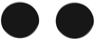 Boucle D Oreilles Acier Inoxydable Femme Clou, Boucle D Oreille Mariage Rond 10 mm Noir Homme Tendance Bijoux pour Anniversaire