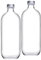 Emilja Glasflasche mit Drehverschluss 1L -2 Stück - Flasche Wasserflasche