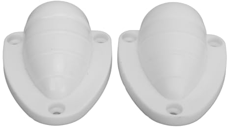 Aramox Lot de 2 Couvercles d'aération pour Câbles Marins avec 3 Trous de Vis, Ventilateur à Clapet en Plastique pour Yachts, Bateaux, Navires – Garantit Une Ventilation et Une