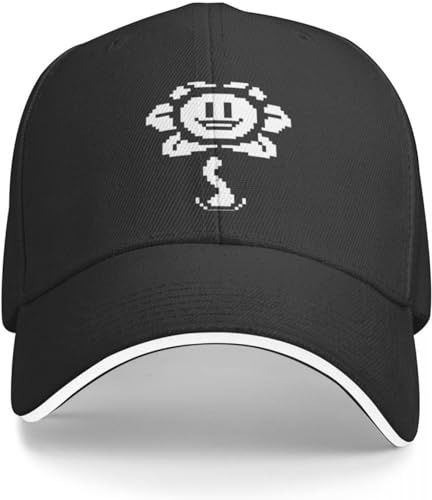 BDJYHACP Baseballkappe Snapback Sonnenhut Undertale Flowey Cap Baseballkappe Sonnenhut Golfbekleidung Hüte für Männer und Frauen Männer Frauen
