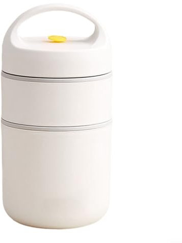 HEBEOT Food Flasks For Hot Food, Stackable Stainless Steel Lunch Box, Portable Insulated Food Soup Container For Hot Or Cold Food(A)