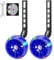 FORTOP Bike Training Wheels, Pair of Heavy Duty Rear with Stabilizers Mounted Kit for Single Speed Bicycle with 12 14 16 18 20 Inch (Dark Blue, 12inch-20inch)