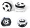 DLseego Thumbstick Grips for PS5/PS4 Controller,2PCS High Rise Thumb Stick Grips Silicone 3D Football Texture Anti Slip Controller Joystick Cover Compatible with PS4/PS5,White